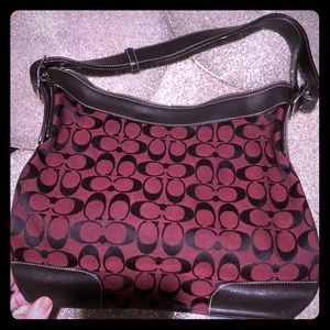 COACH convertible cross-body WINE color! Rare